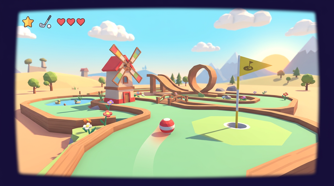 Source demonstration: Mini Golf in One File
