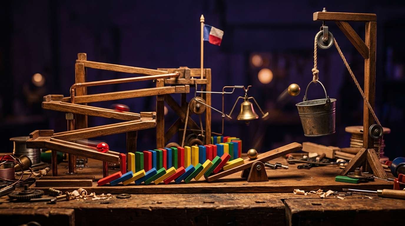 Source demonstration: Rube Goldberg Physics Chain
