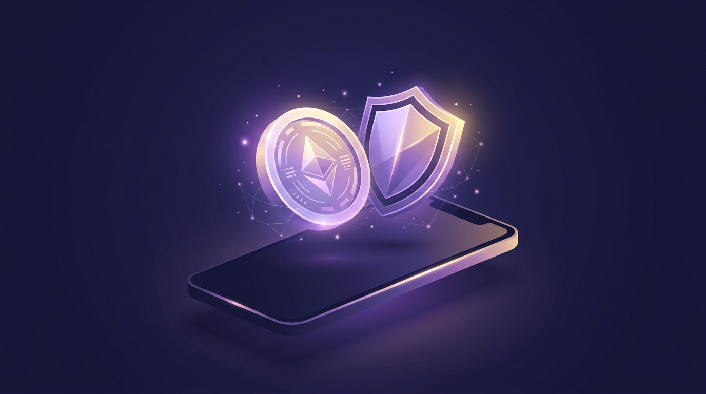 Source demonstration: Crypto Wallet Welcome Screen
