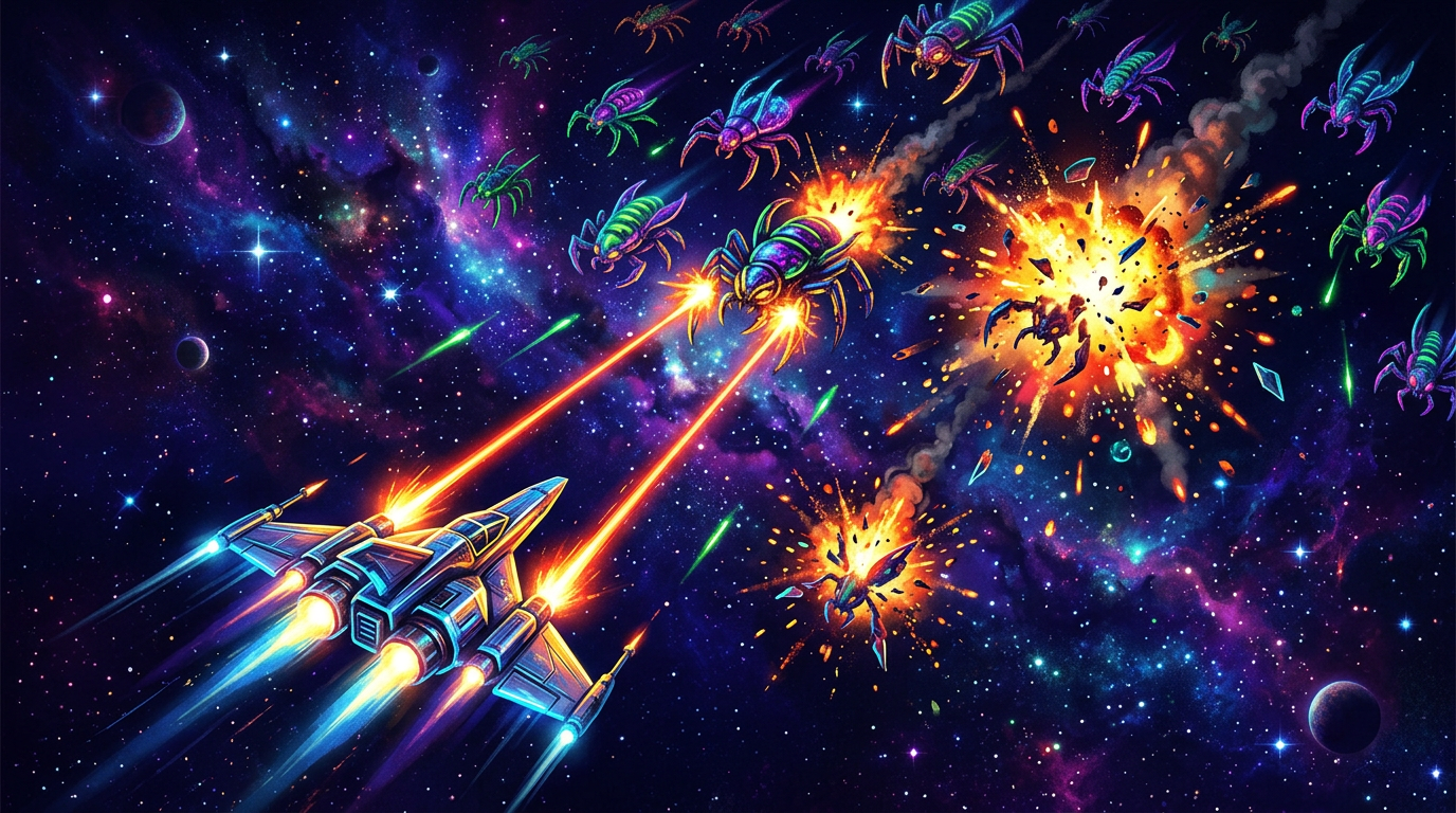 Source demonstration: Arcade Shooter with Sound