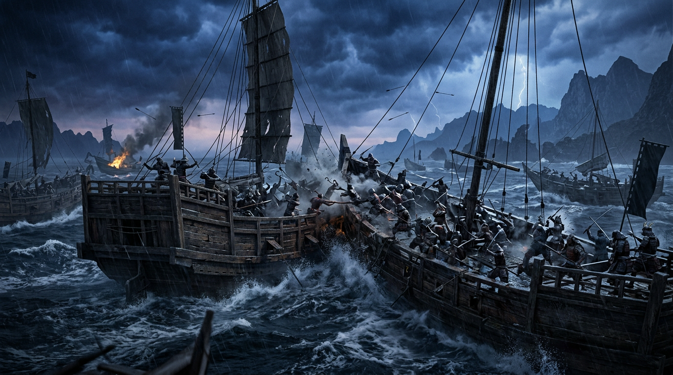 Source demonstration: Battle of Dan-no-ura in 3D