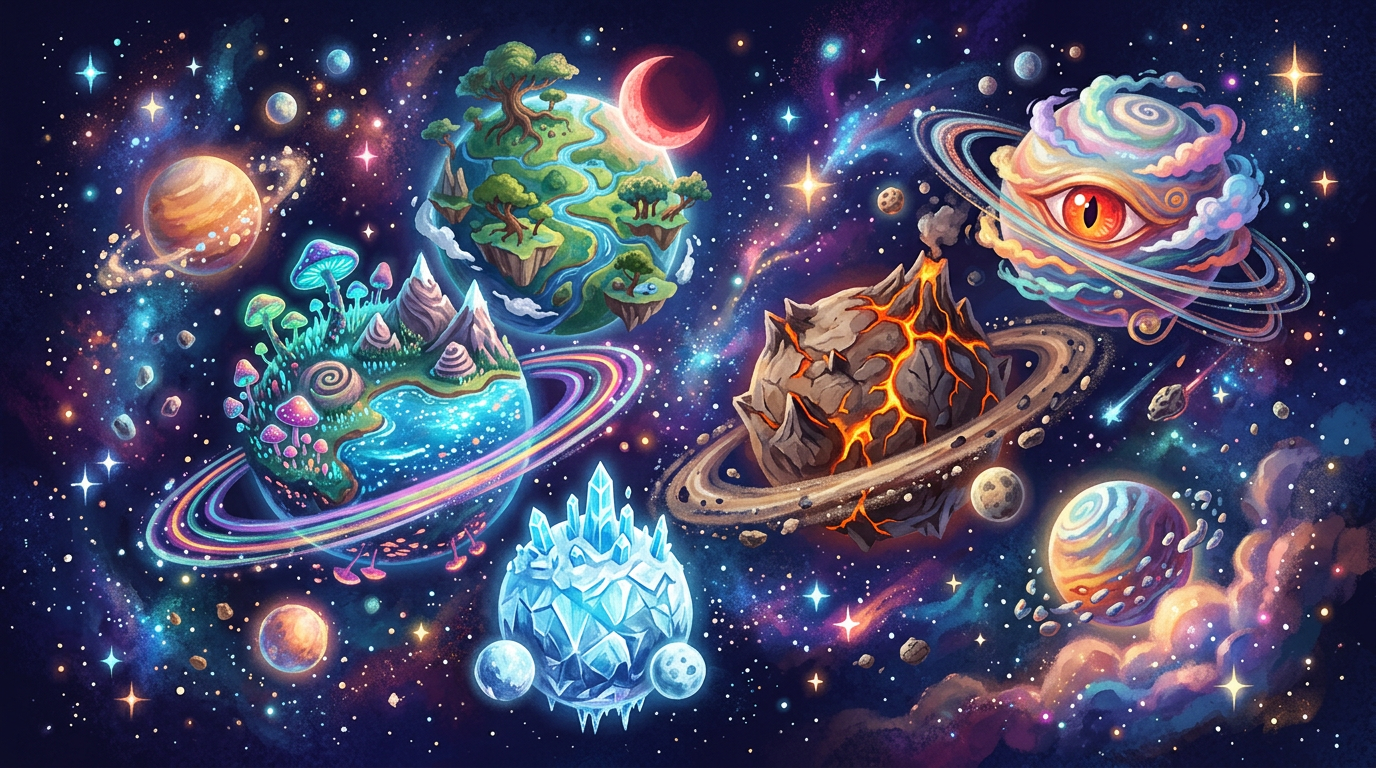 Source demonstration: Imaginary Planets Website