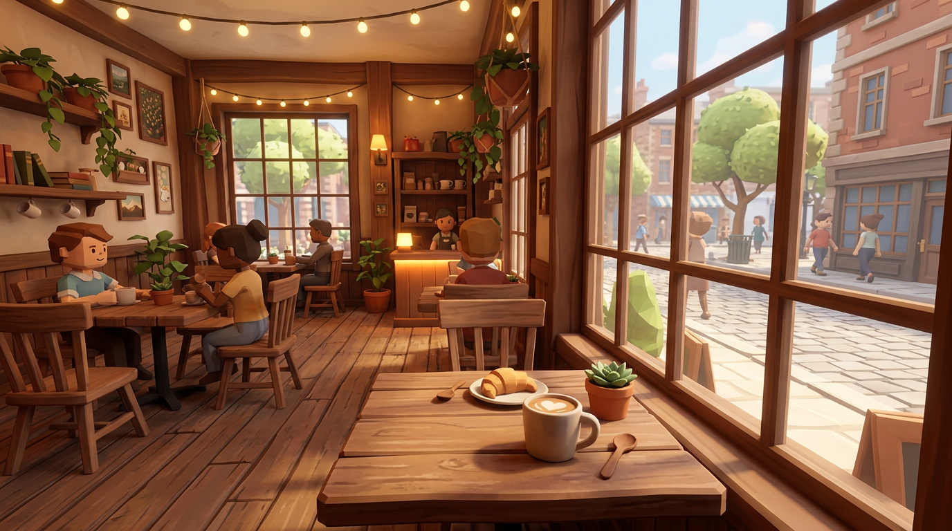 AI-generated preview for Walk Through Your 3D Café