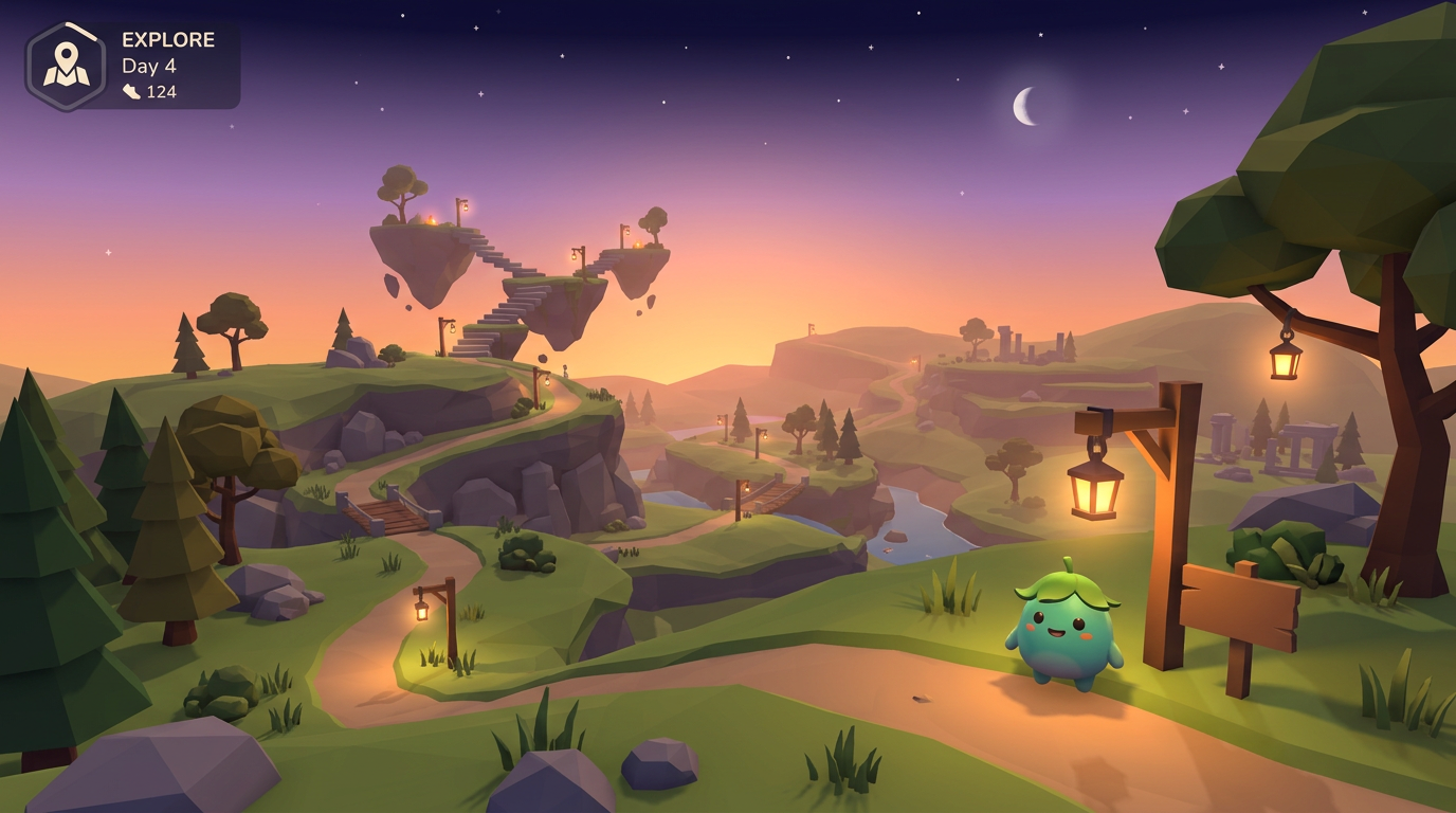 Source demonstration: Endless Cozy Exploration
