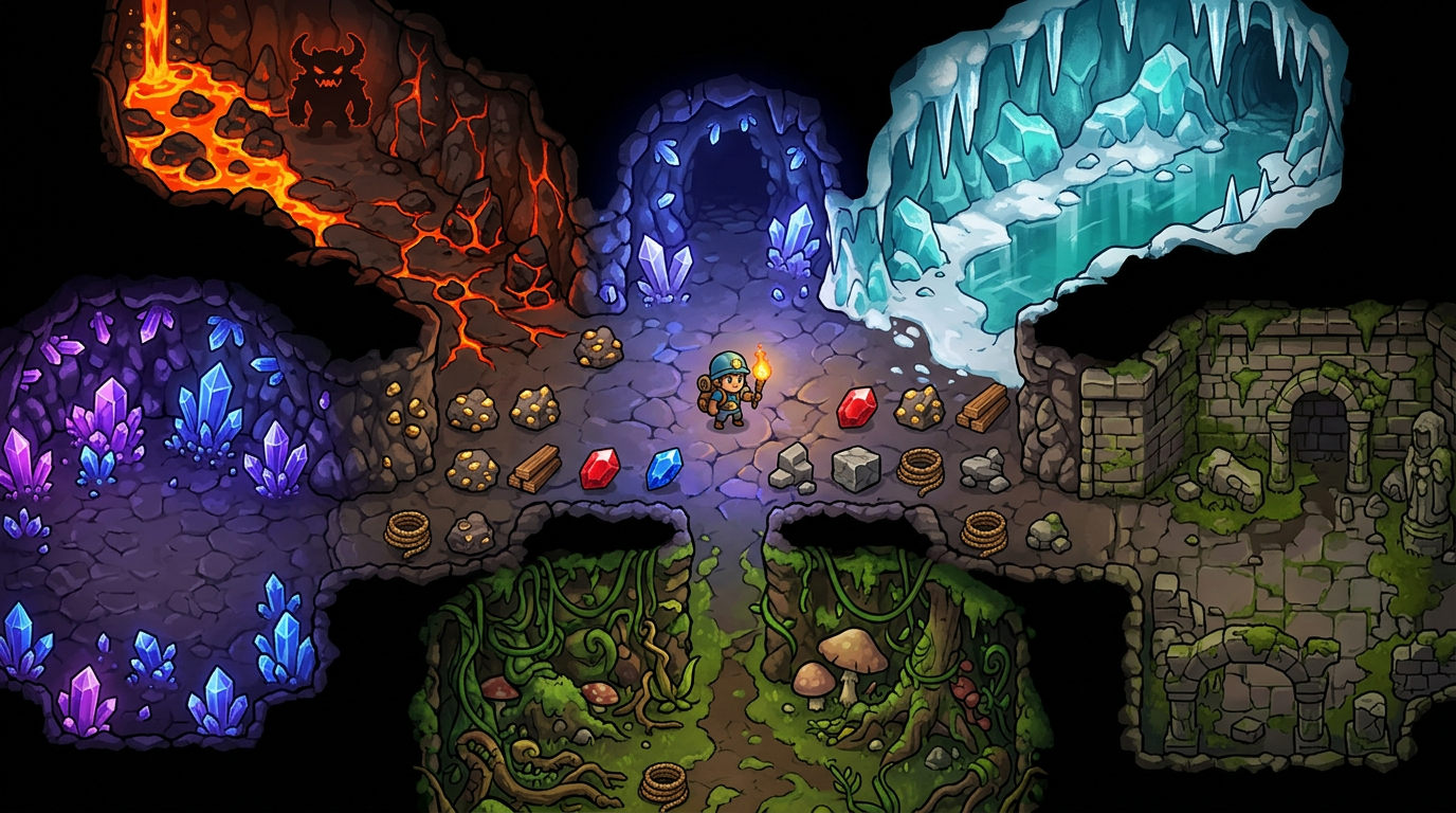 Source demonstration: Underground Exploration Sandbox