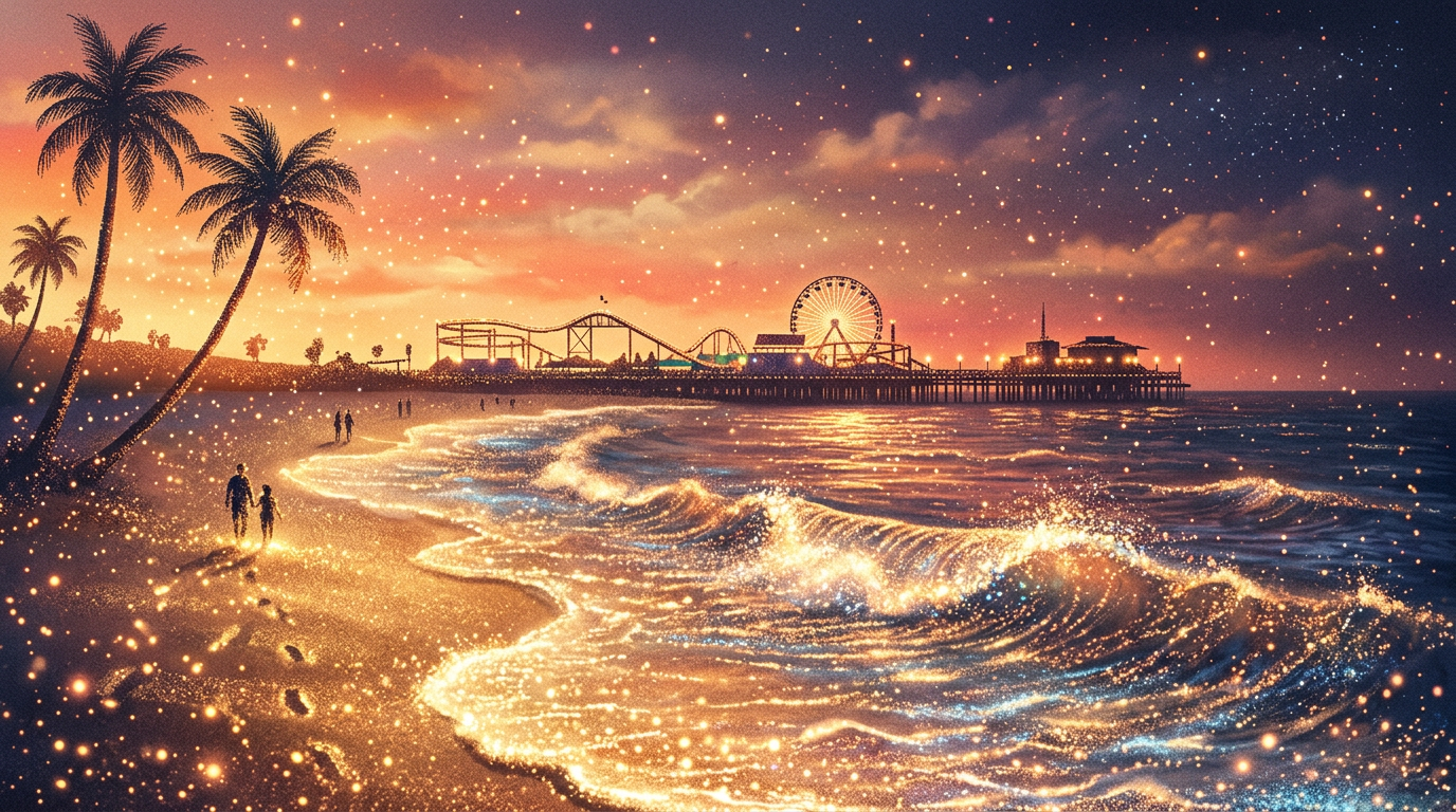 Source demonstration: Particle Santa Monica Beach