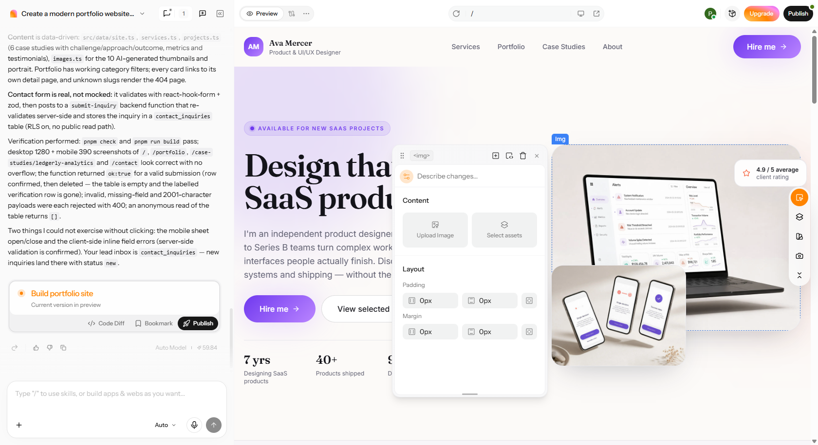 personnaliser le site dans Enter Pro