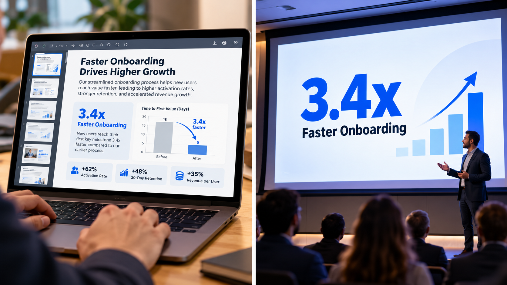 présentation de pitch deck