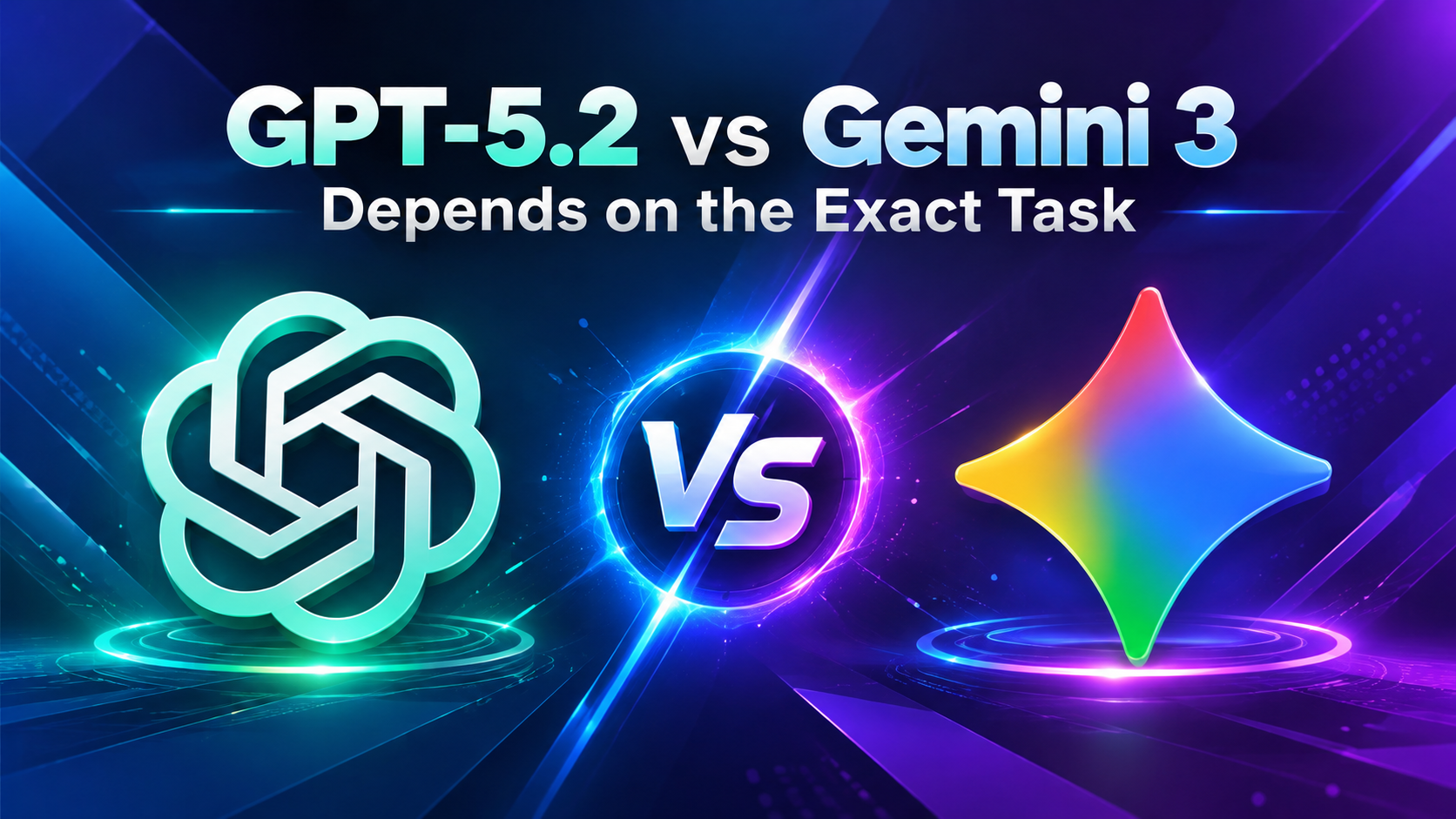 GPT-5.2 vs Gemini 3 एग्ज़ैक्ट टास्क पर डिपेंड करता है