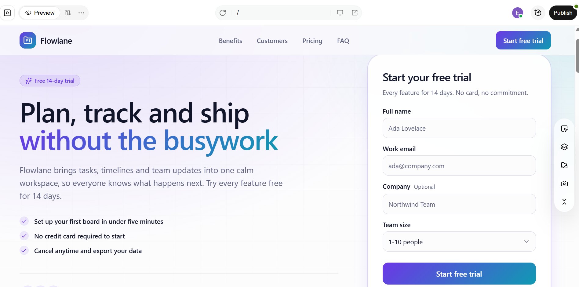 Étape 5 : construisez la page
