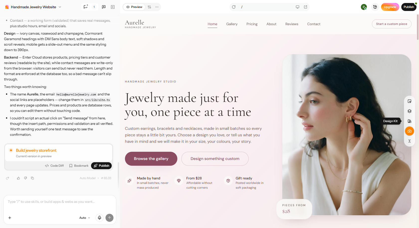 publier votre site depuis Enter Pro