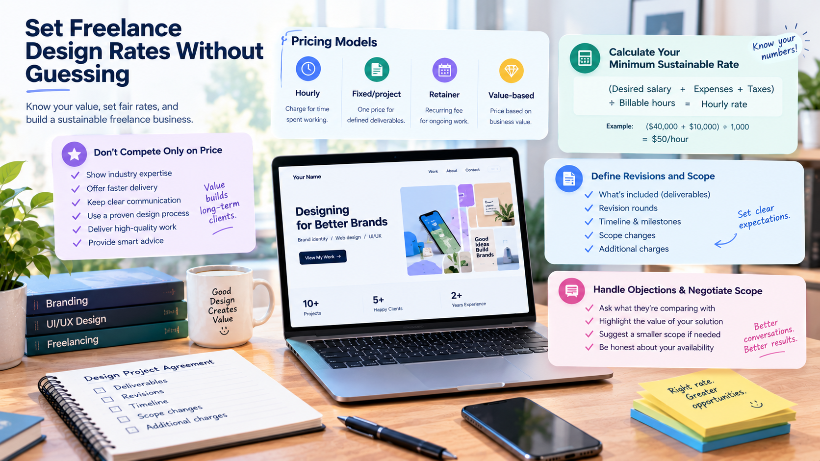 conseils de tarification pour le design freelance
