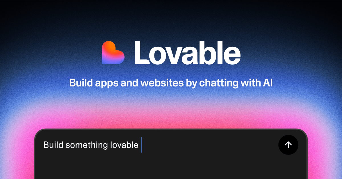 Lovable’s official product artwork. Source: lovable.dev.