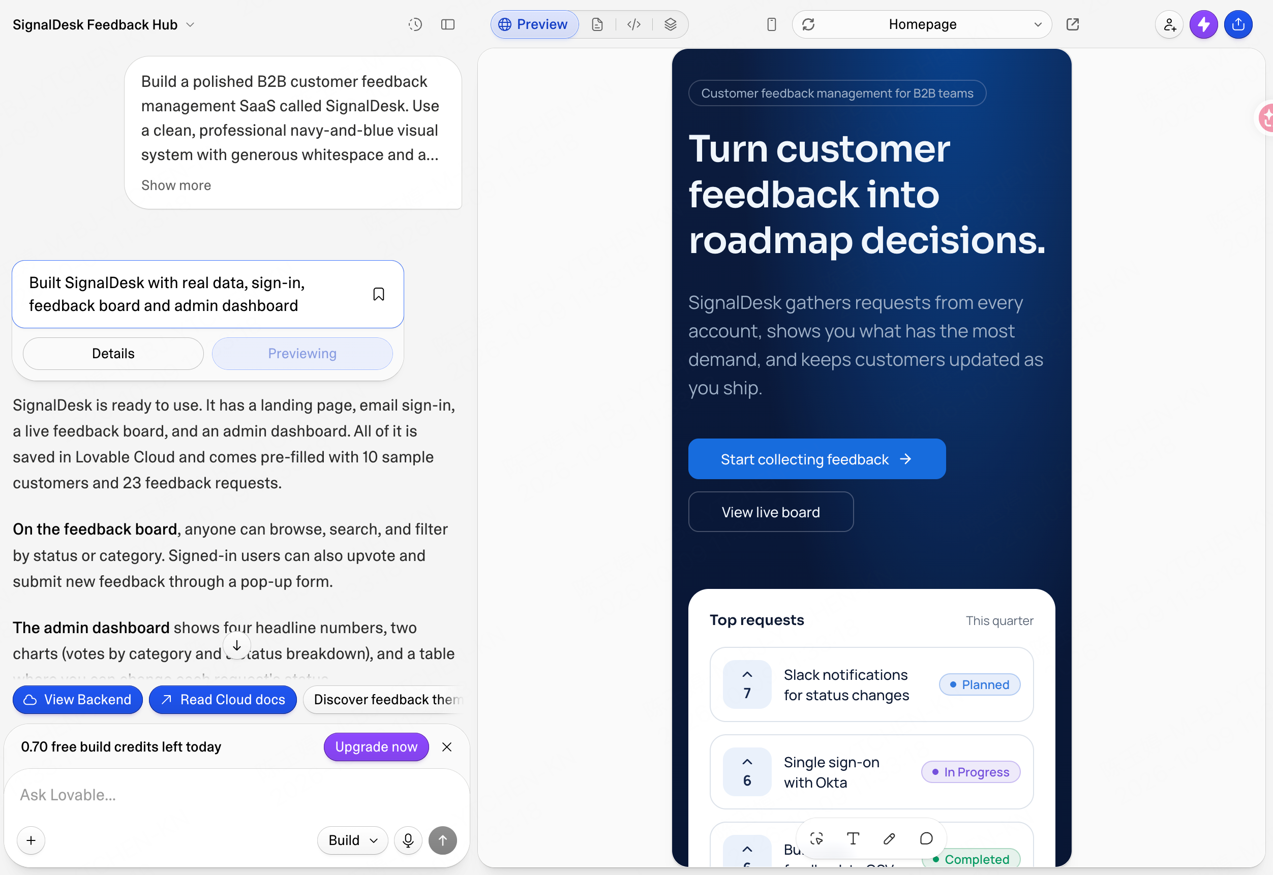Enter Pro’s Visual Editor provides direct editing beside the generated React app.