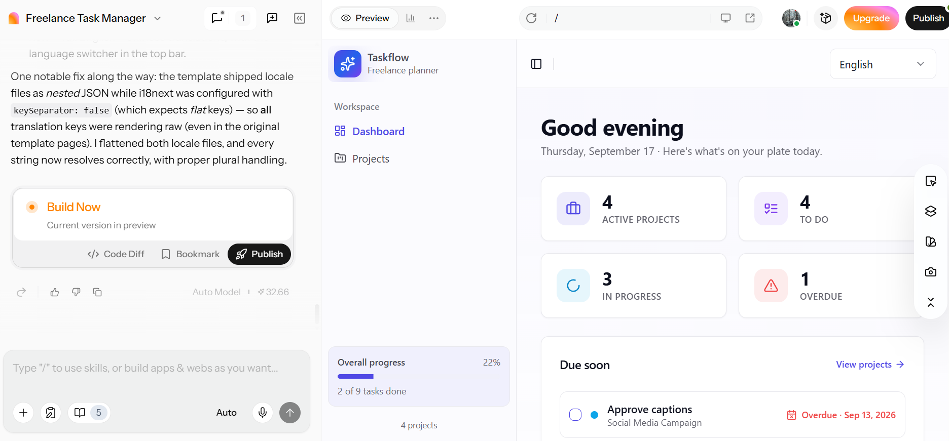 Testez et publiez dans Enter Pro