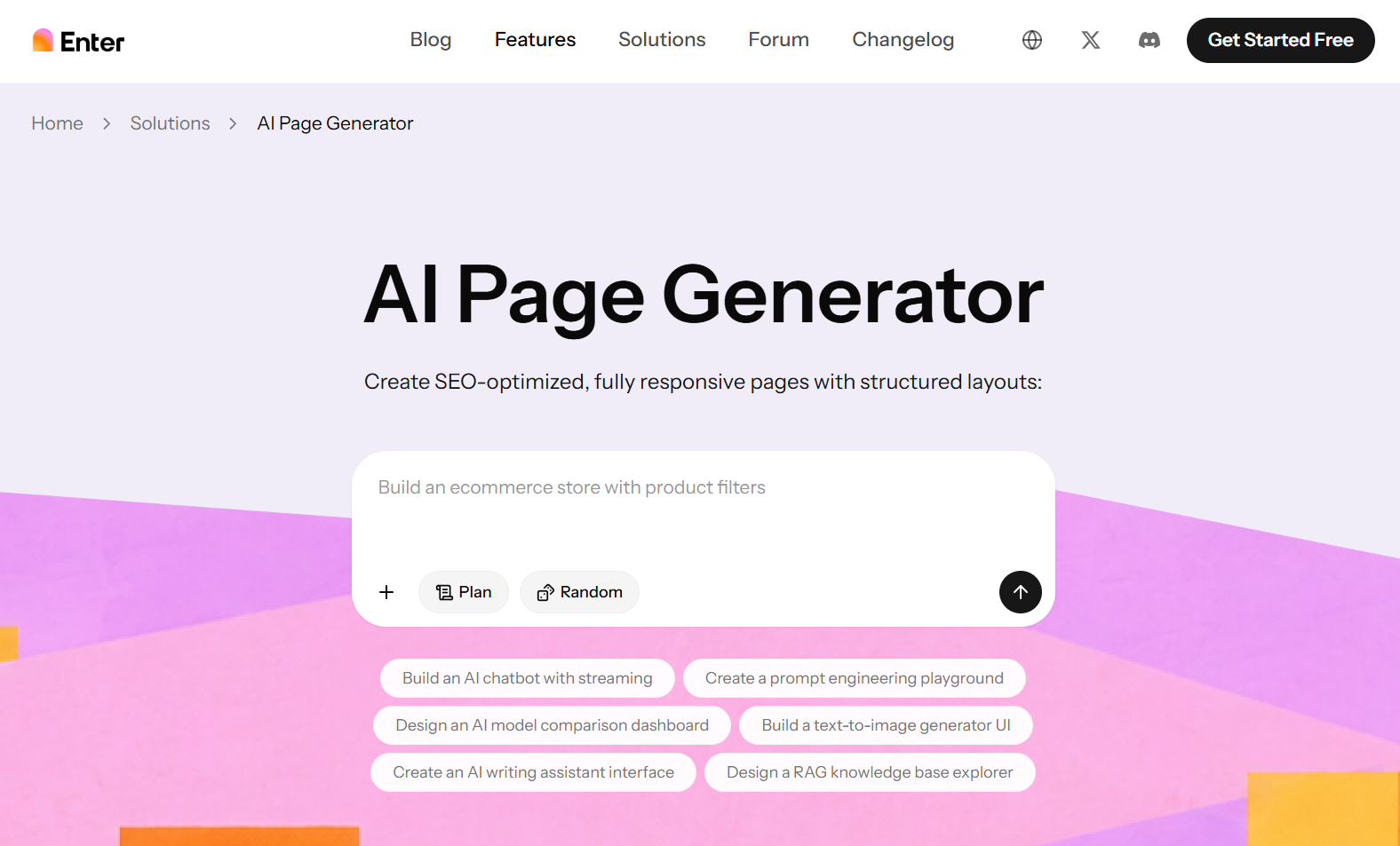 Étape 1 : ouvrez le générateur de pages IA