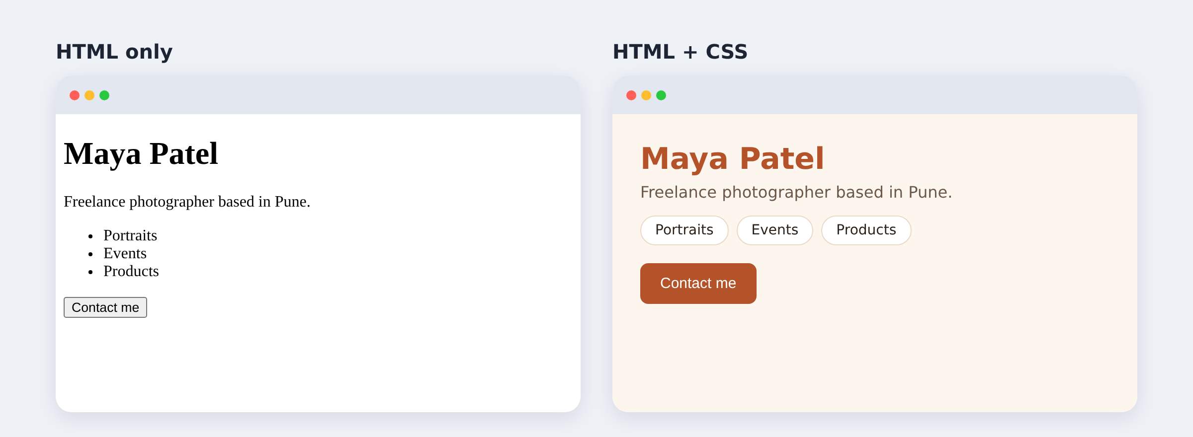 HTML और CSS की बुनियादी बातें