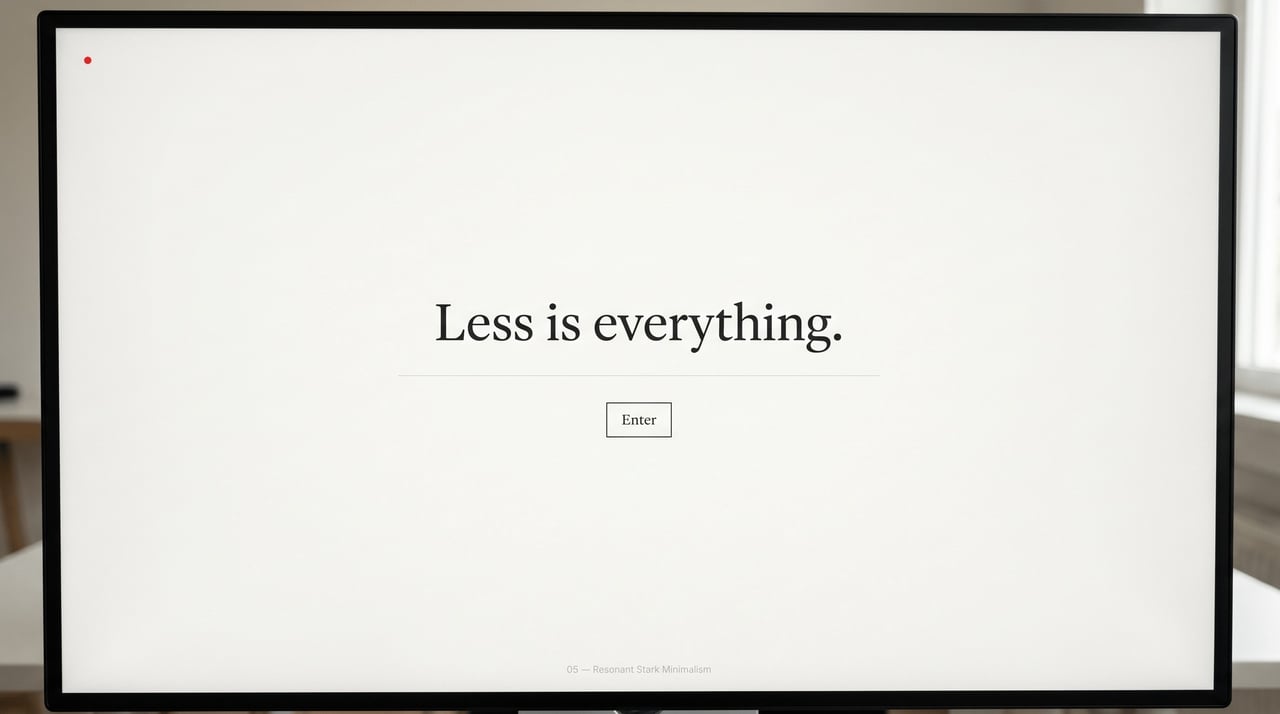 Minimalistic web design