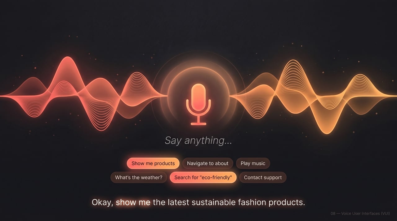 VUI-centric web design