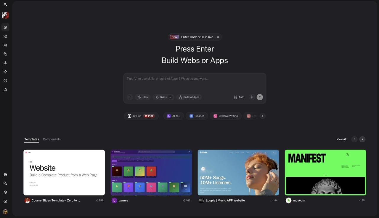 enter pro interface