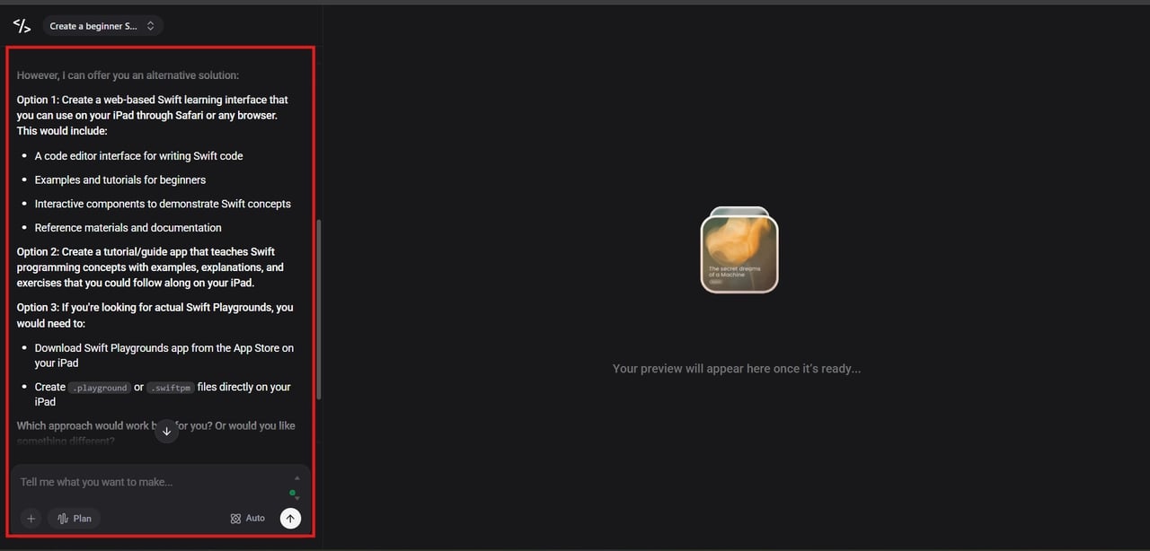 Allow Enter pro to generate the code