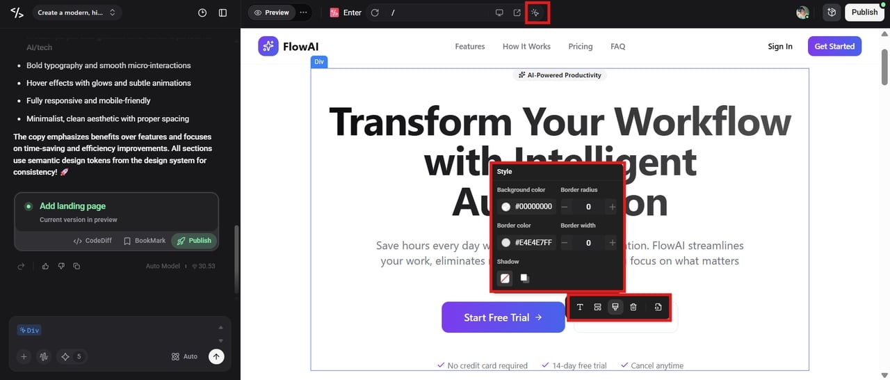 customize the website icon and layout