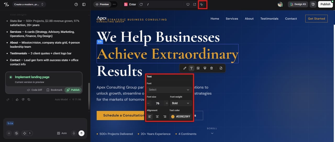 customize your website