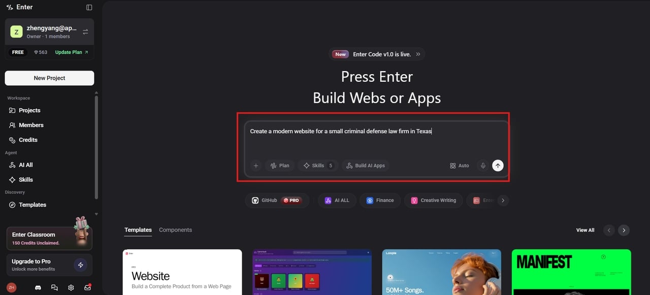 Describe firm website