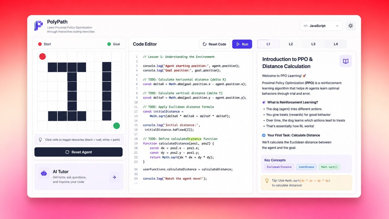 PolyPath: The Algorithm That Teaches Back using Enter