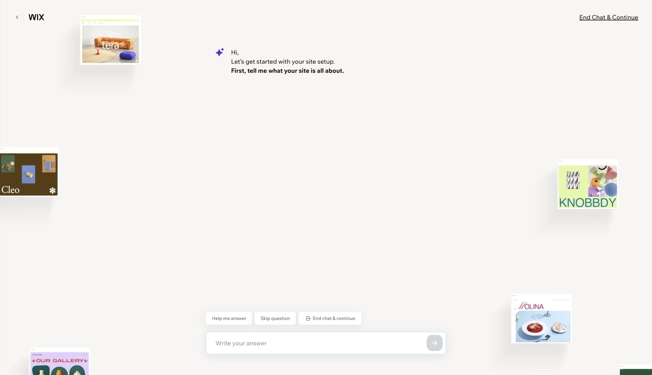 wix homepage