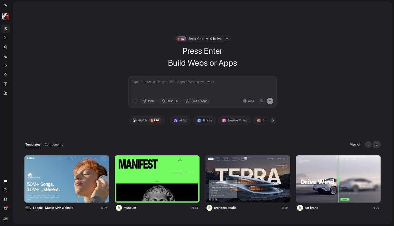 enter pro interface