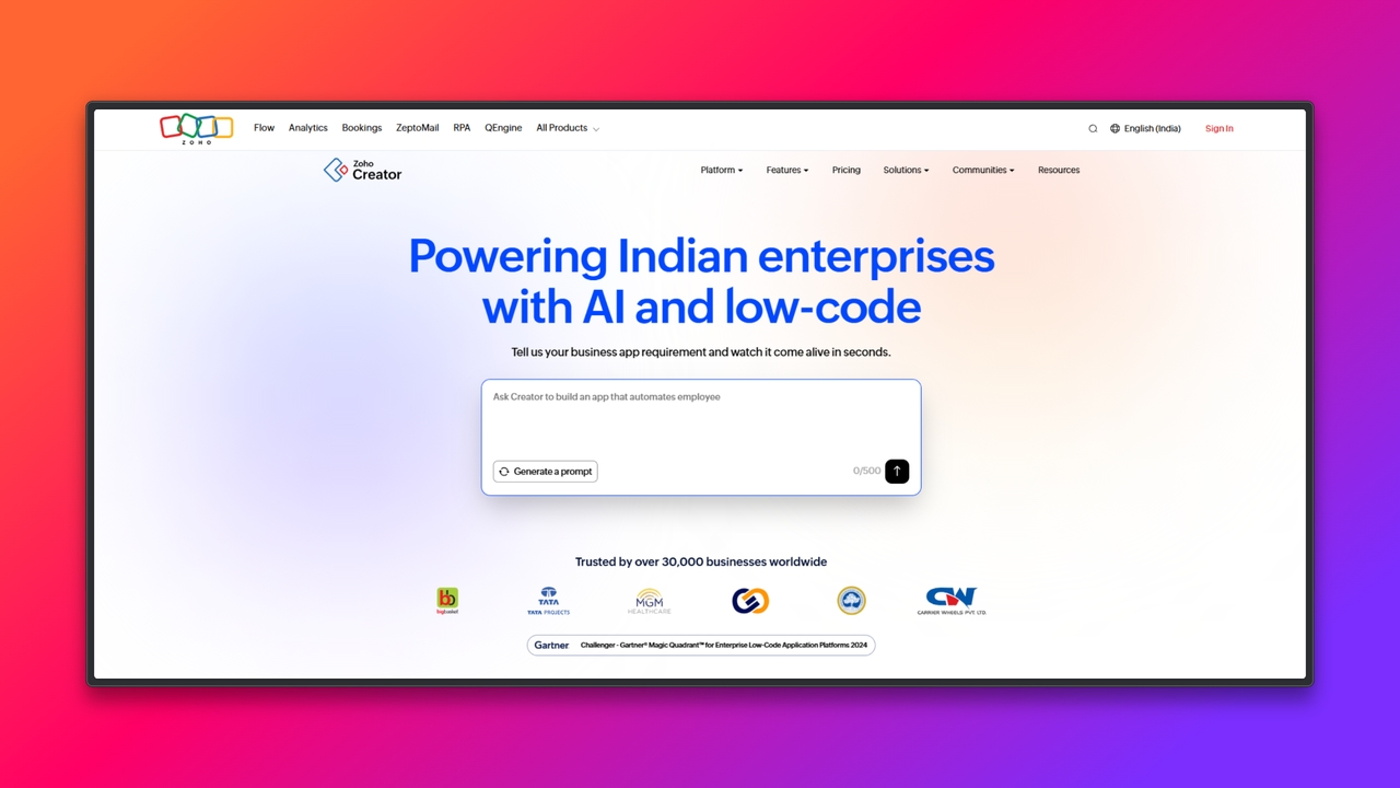 Zoho Creator