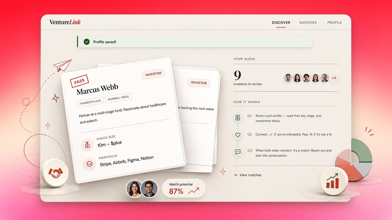 VentureLink - How they used Enter to create a dating app for investors and startups