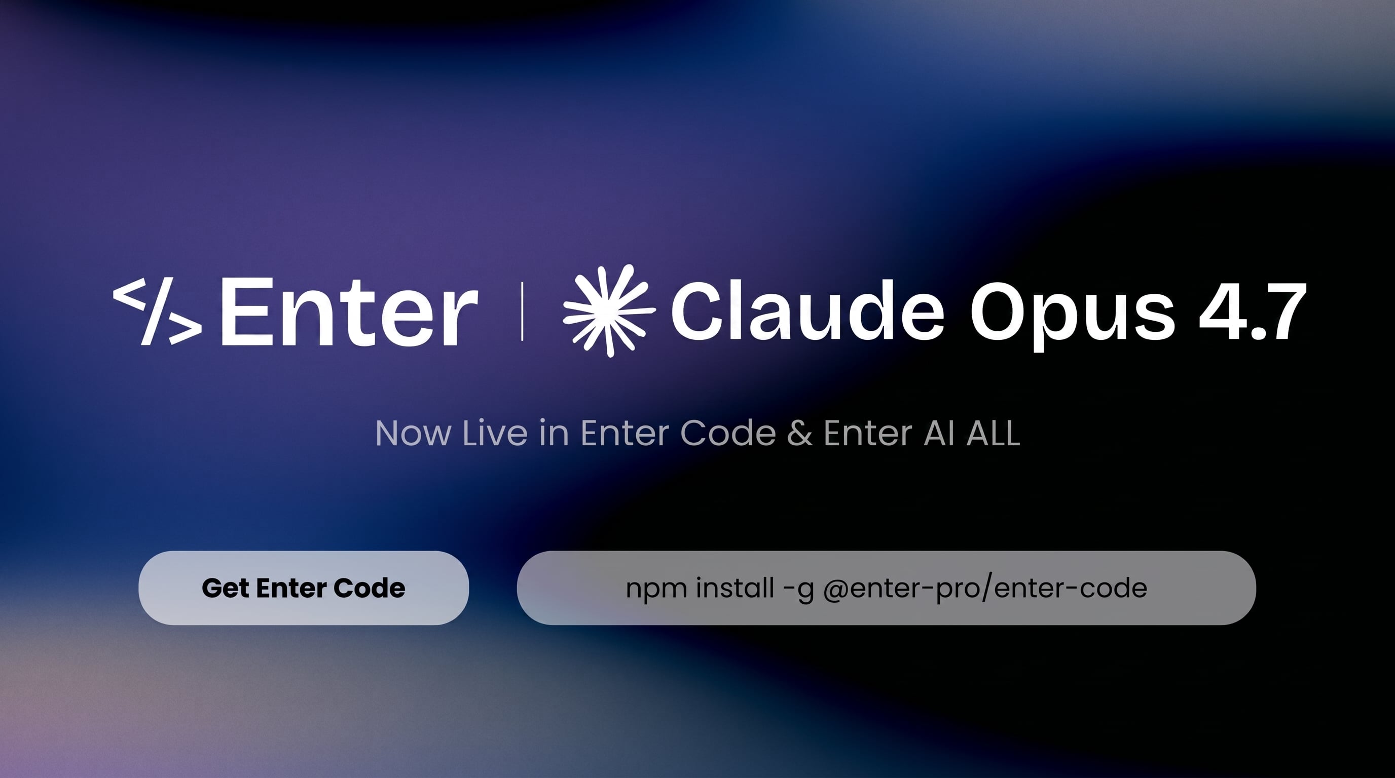 Claude Opus 4.7 Is Now Live in Enter AI All