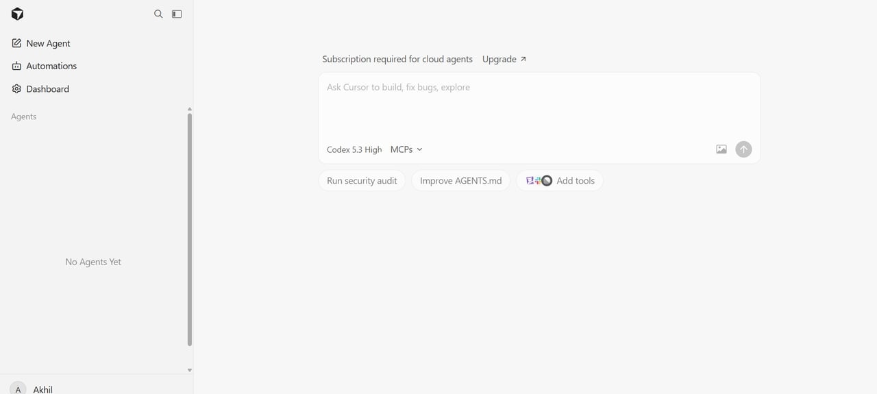 Cursor interface