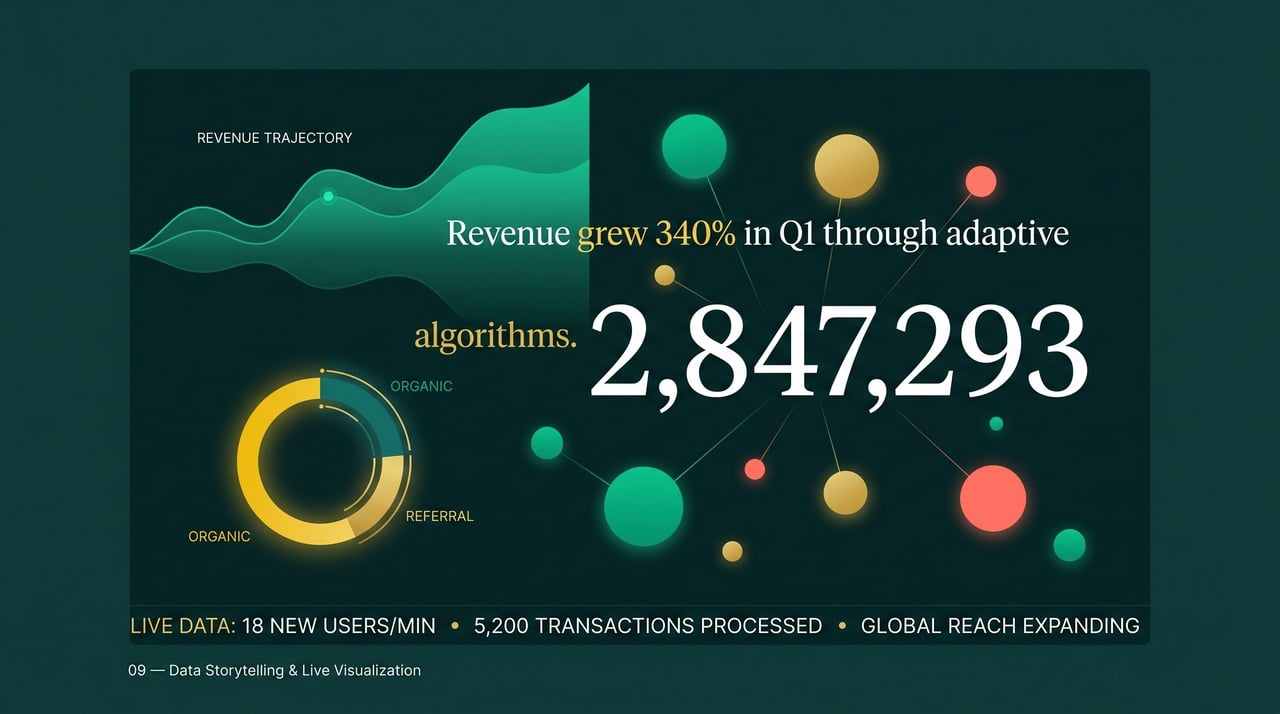 Web design focusing on visualization