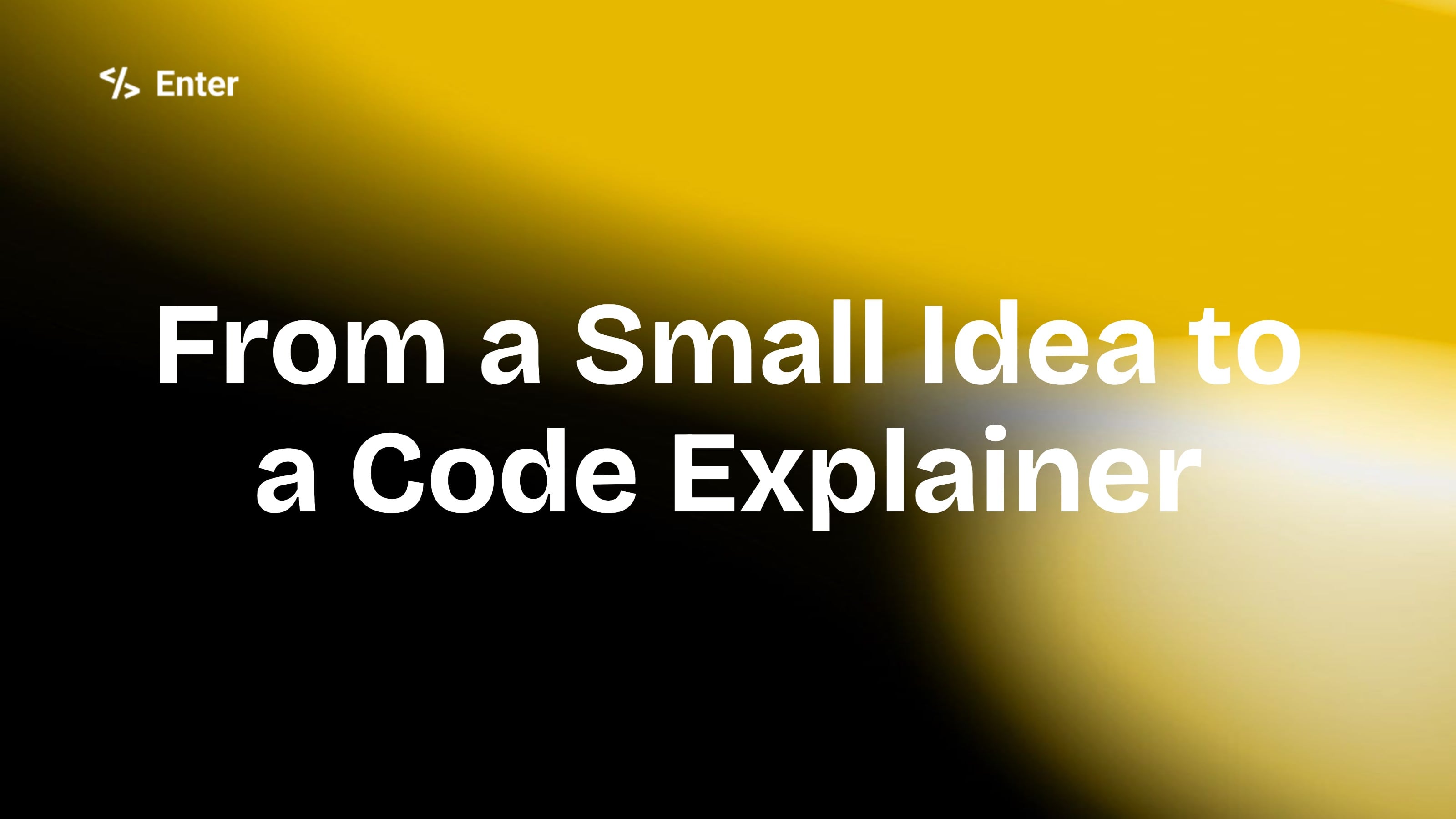 Tutor AI: How a Small Idea Became a Code Learning Tool