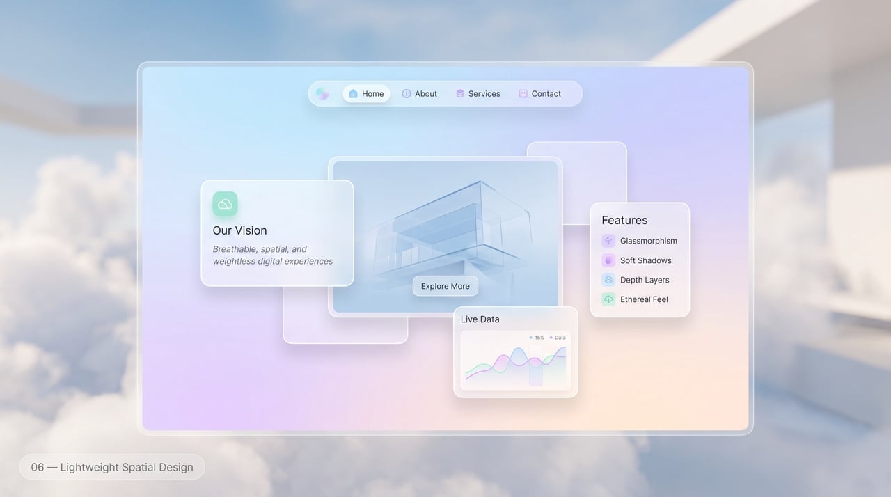 Spatial web design