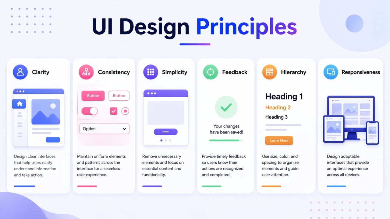 Key principles of effective UI design