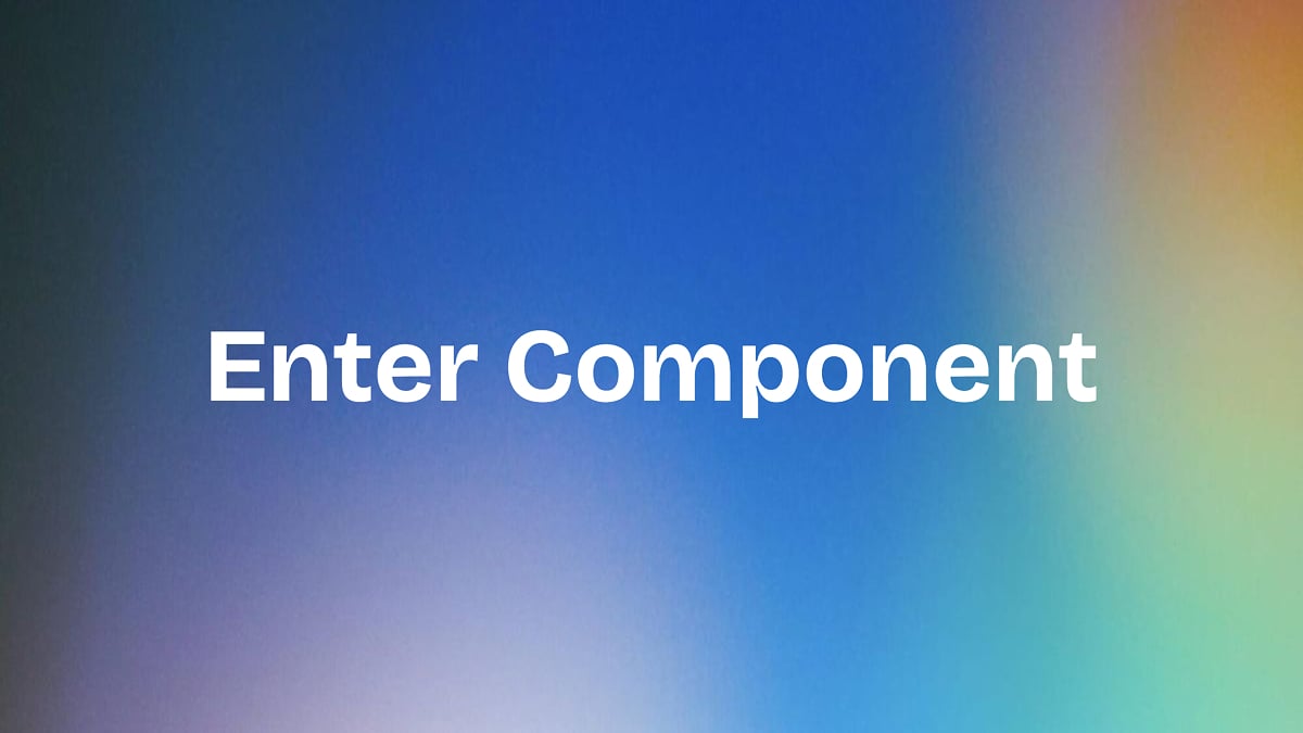 Presentamos Enter Components: Construye Aplicaciones Pieza por Pieza