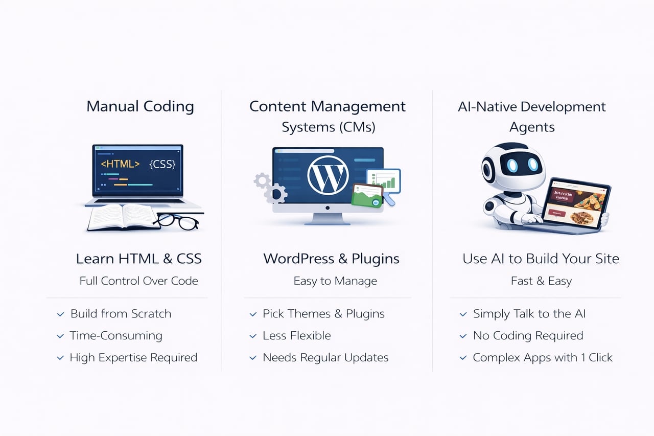 ways to create a website for beginners