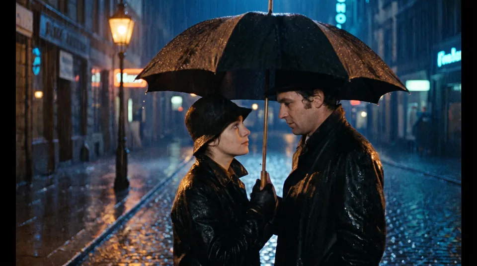 Rainy-night reunion Kling 4.0 prompt preview